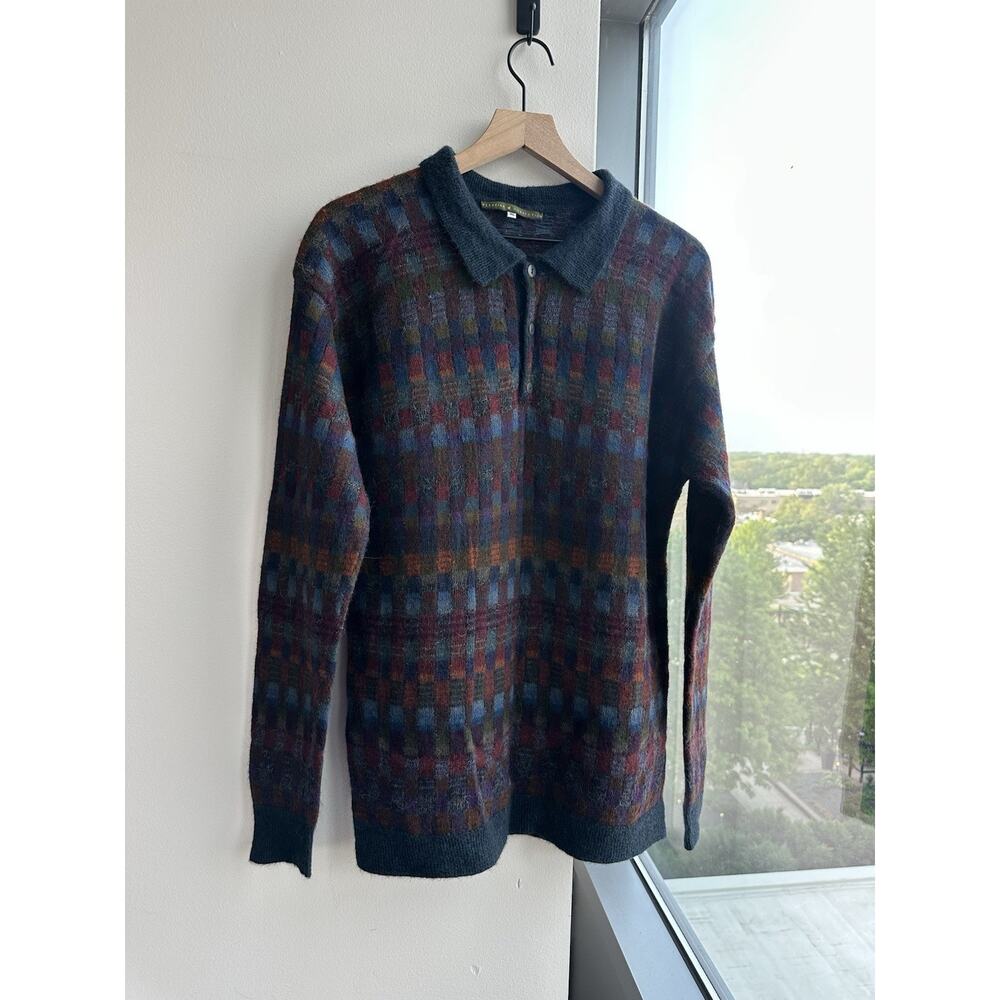 The Peruvian Connection Knit Multicolor Sweater 100% Alpaca, XL
